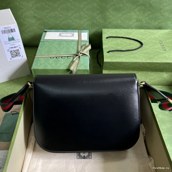 First bag ru 1955 bag patchwork shoulder Gucci Horsebit 0723
